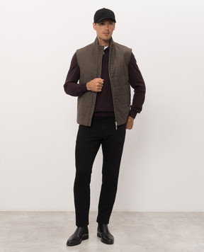 Bertolo Cashmere Purple wool and silk polo shirt 902636002587