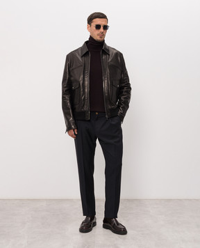 Dolce&Gabbana Blue wool pants GW0NETFU2Z8