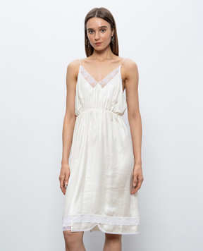 Magda Butrym Beige dress with lace DRESS01123526