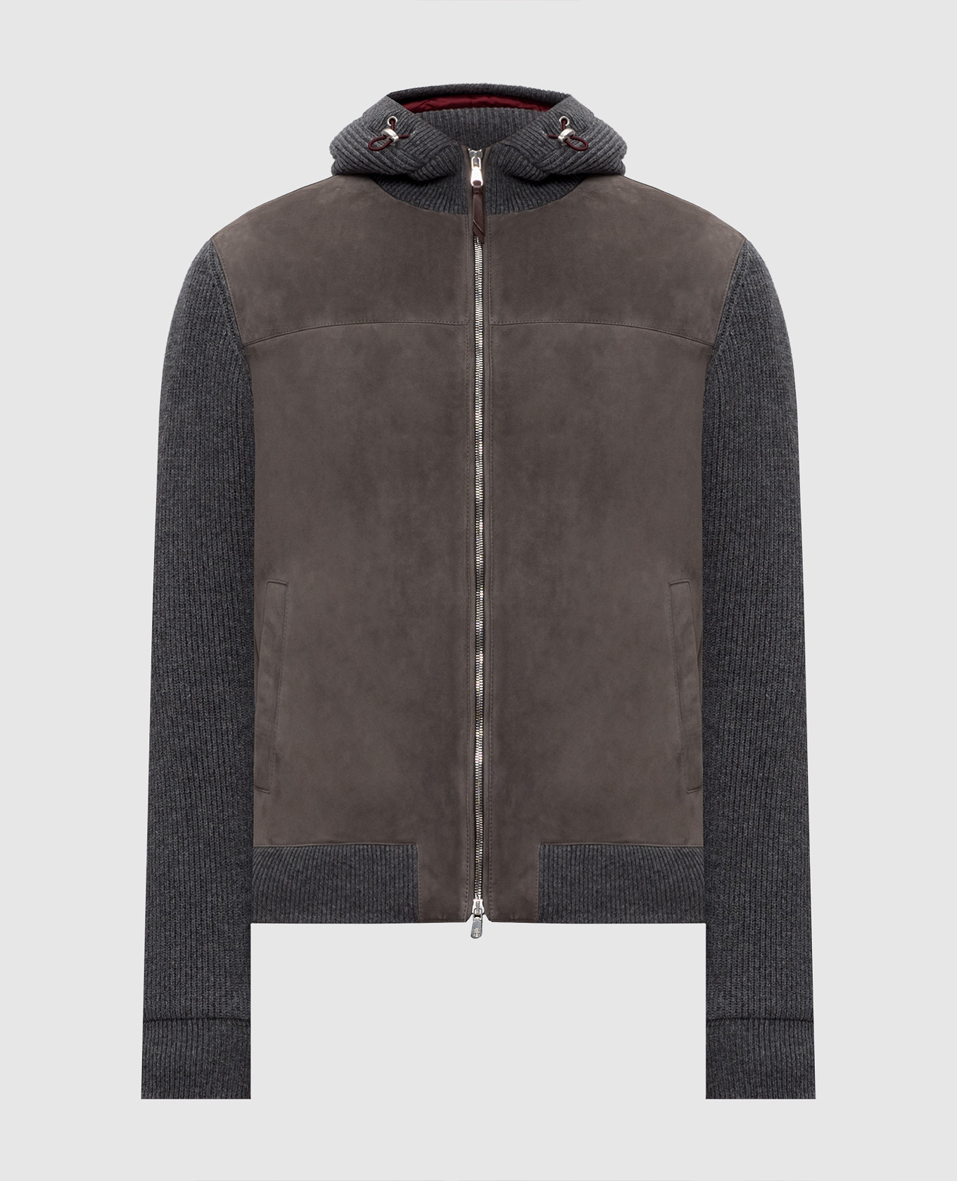 Gray combination jacket