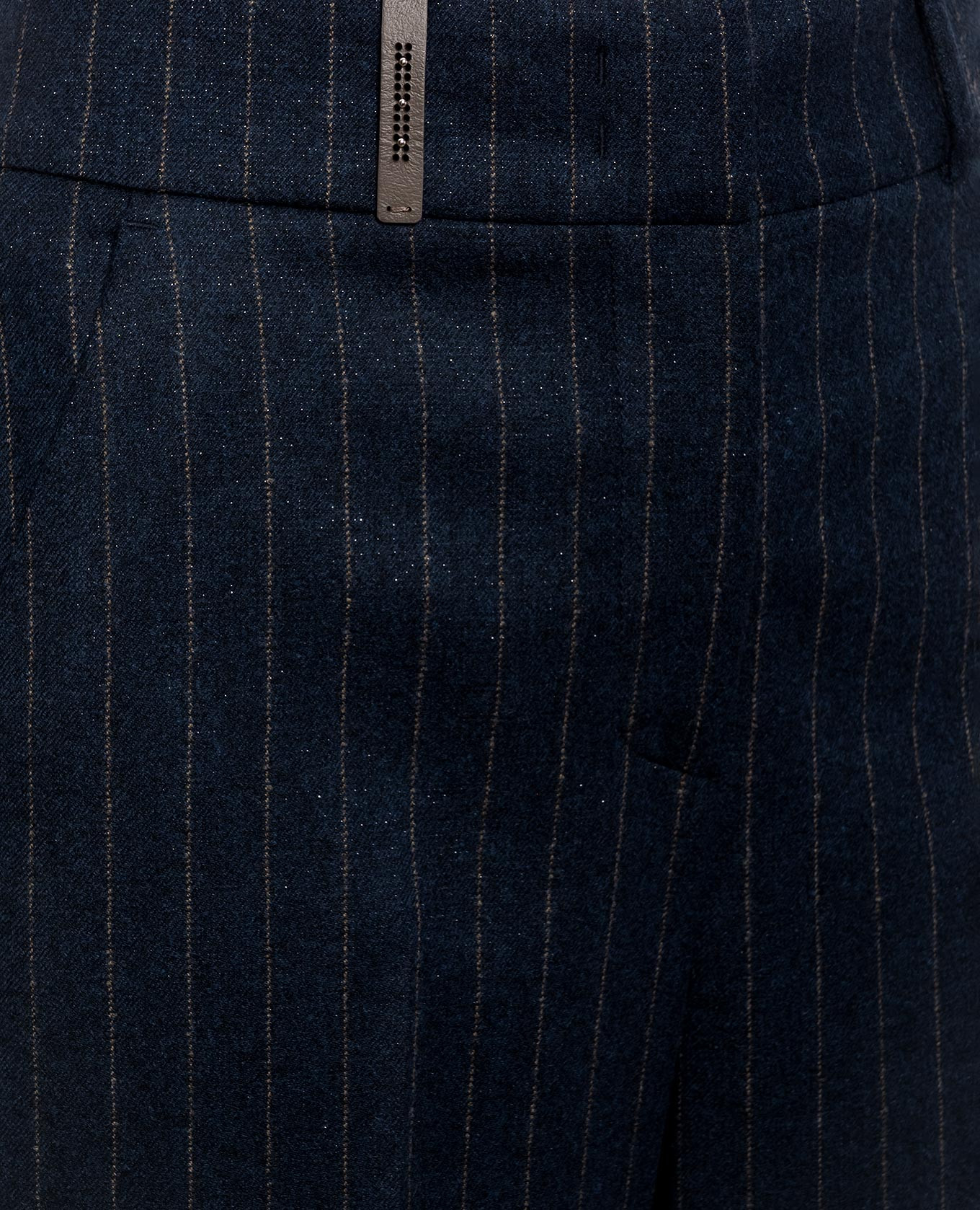 Blue striped wool pants Peserico 5