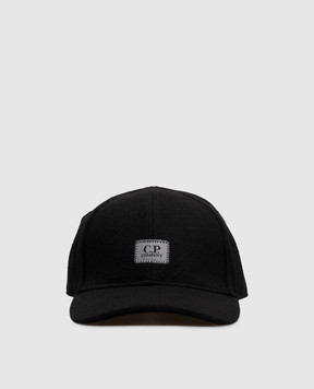 C.P. Company Black cap with wool MAC112A110781A