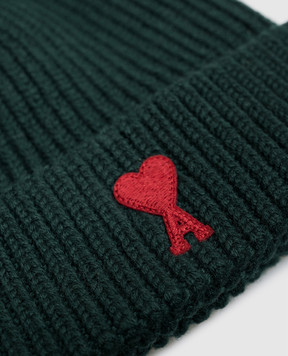 Ami Paris Children's green wool hat KBO011018