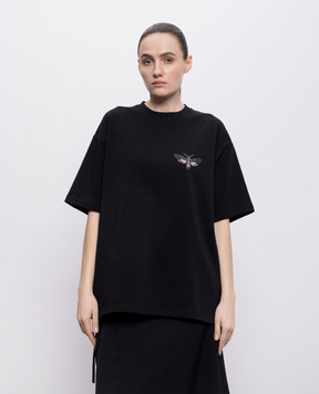 Y`S Yamamoto Black Moth T-shirt YKT45133