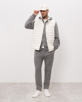 Brunello Cucinelli Ivory down vest MV4081711