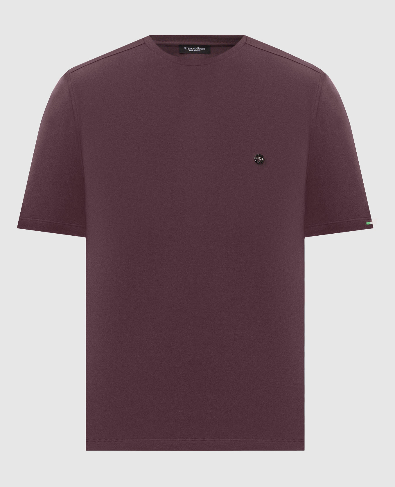 Purple T-shirt with emblem