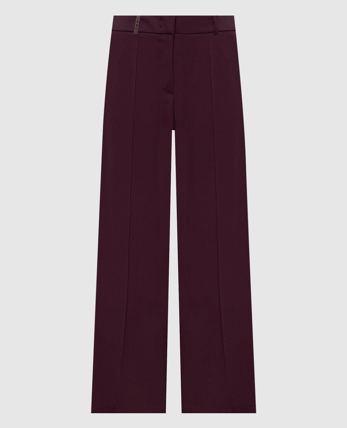 Burgundy wool pants