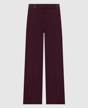 Peserico Burgundy wool pants P0483503464