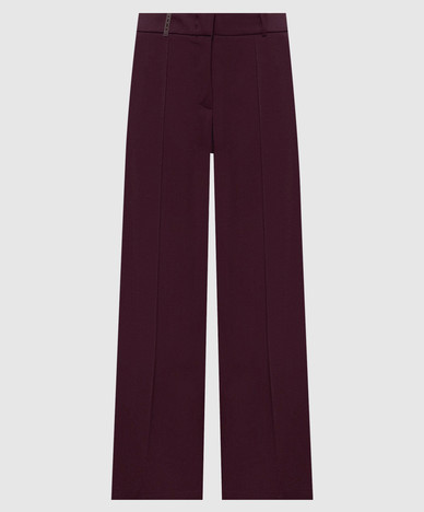 Burgunderfarbene Wollhose