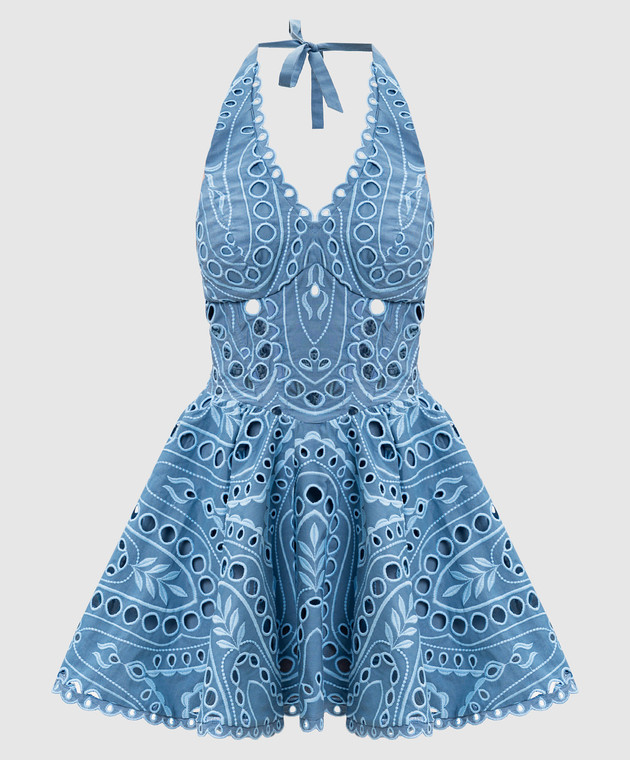 Charo Ruiz - Sandlight blue mini dress 263604