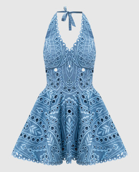 Charo Ruiz Sandlight blue mini dress 263604