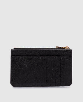 Dolce&Gabbana Black Dauphine leather cardholder BI1261A1001