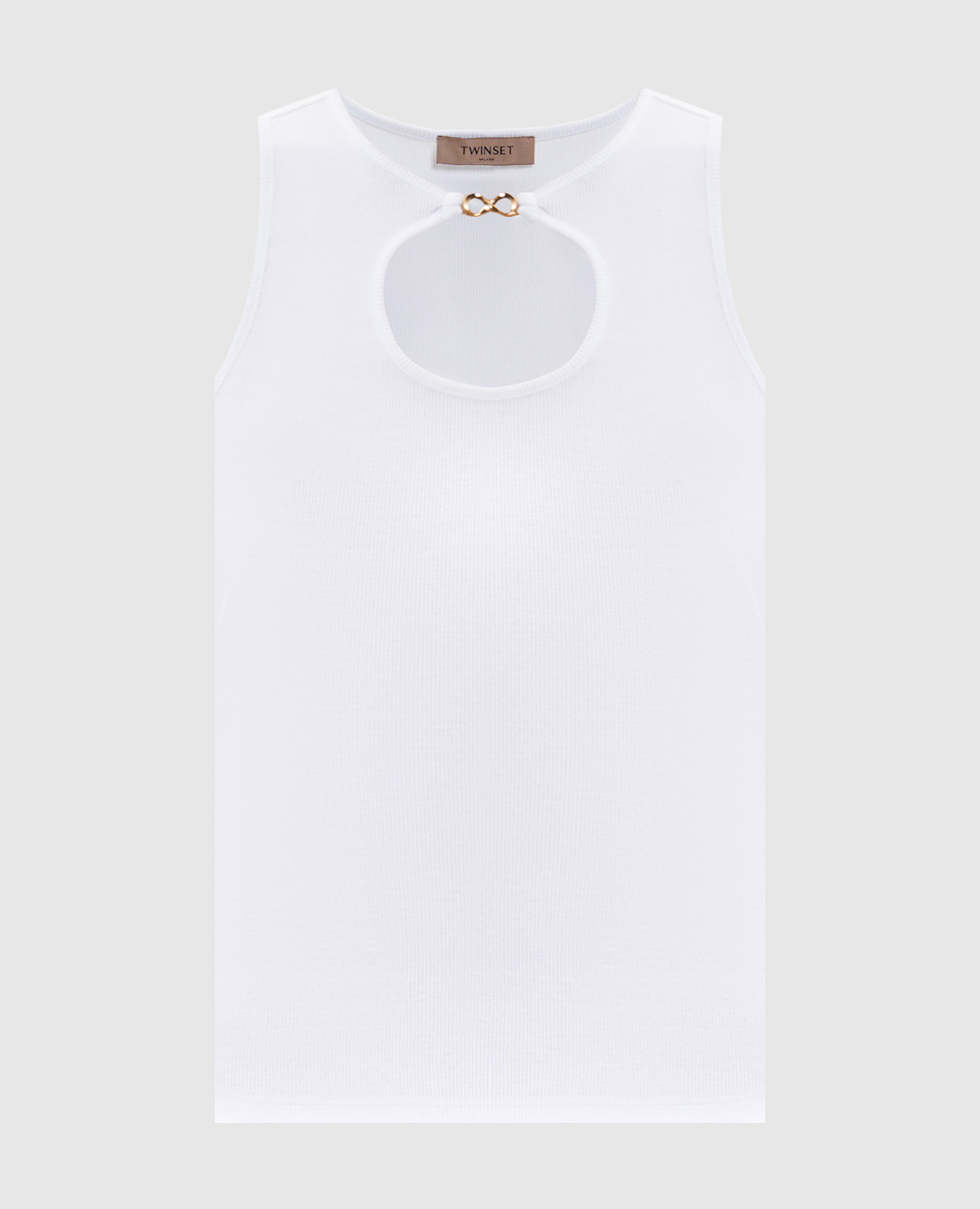 White ribbed T-shirt