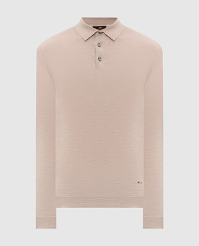 Enrico Mandelli Gray wool polo shirt 4K035A6210