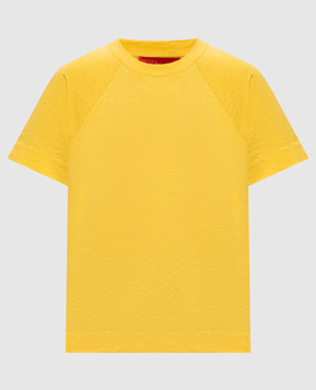 Max & Co Oteso Yellow Linen Straight-Length T-Shirt MCOTESO
