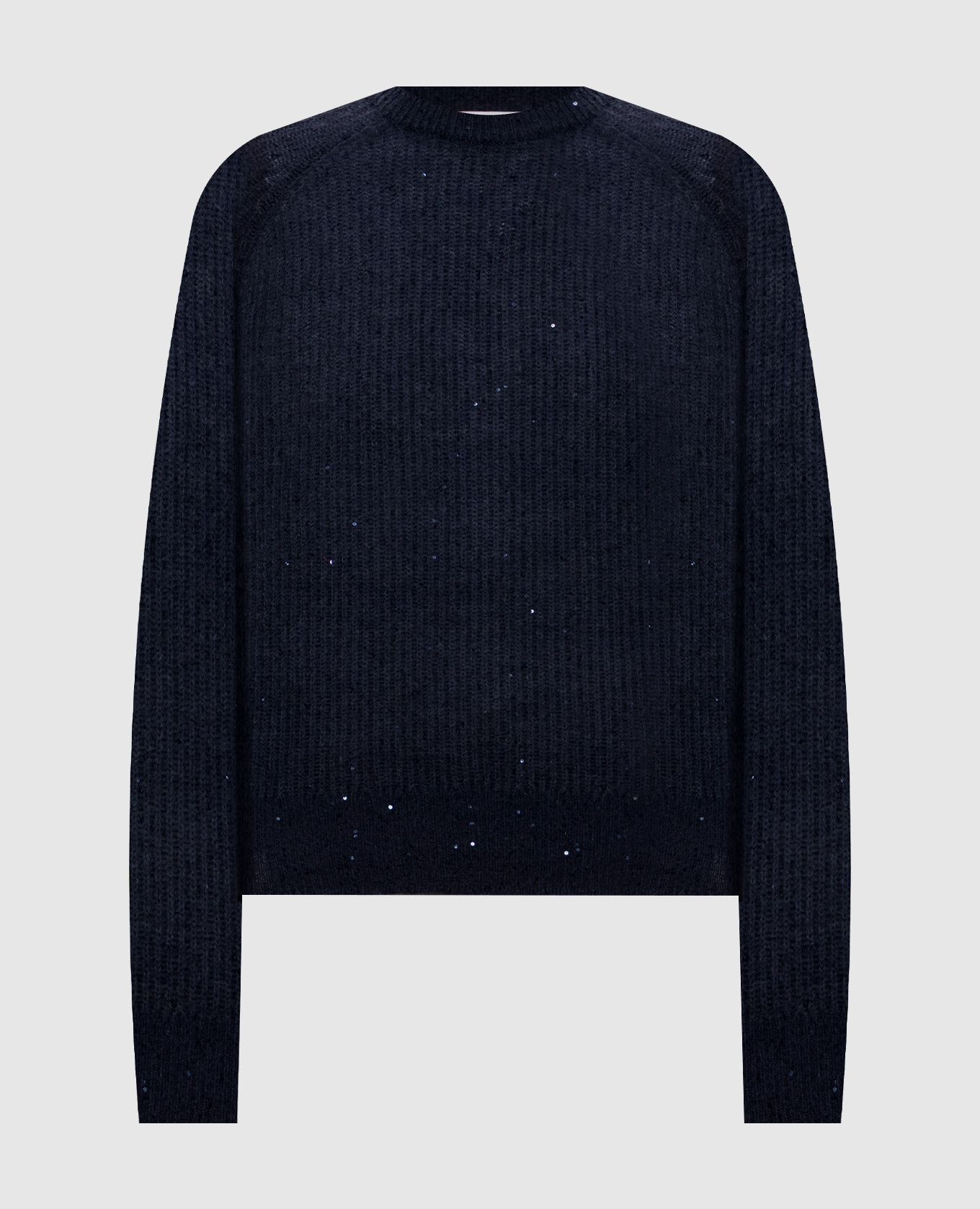 Blue sweater with wool