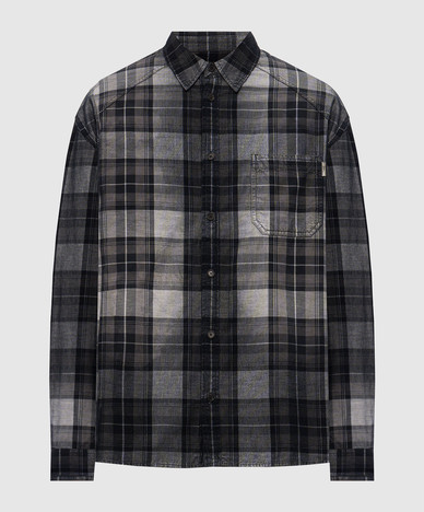 Blue checkered shirt