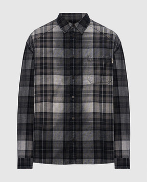 Juun.j Blue checkered shirt JC6864P213