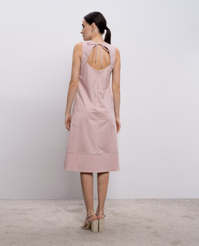 Peserico Pink dress with monil chain A0271901979