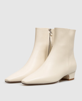 Aeyde Beige leather ankle boots Lilia AB0733002002226