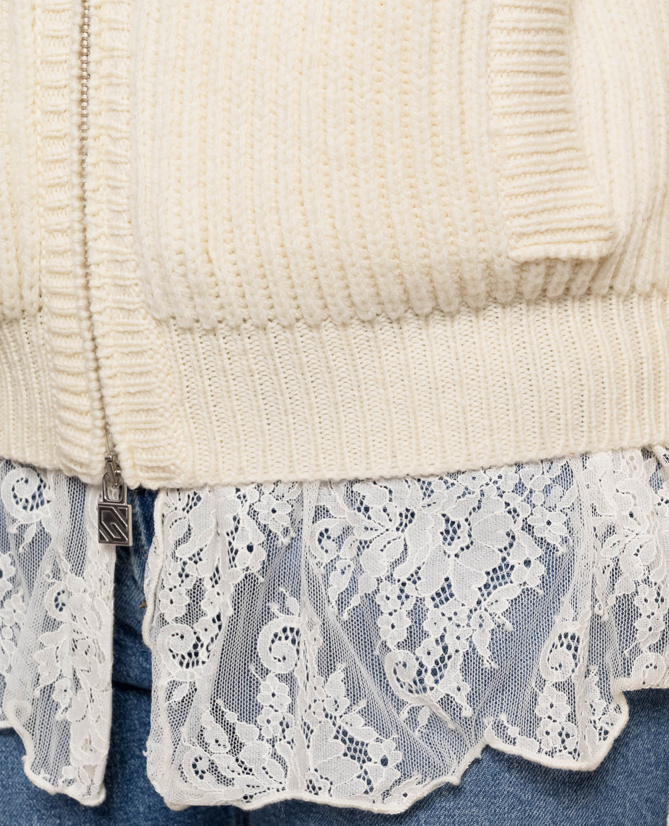 Ivory wool cardigan Giuseppe Di Morabito Milano 5
