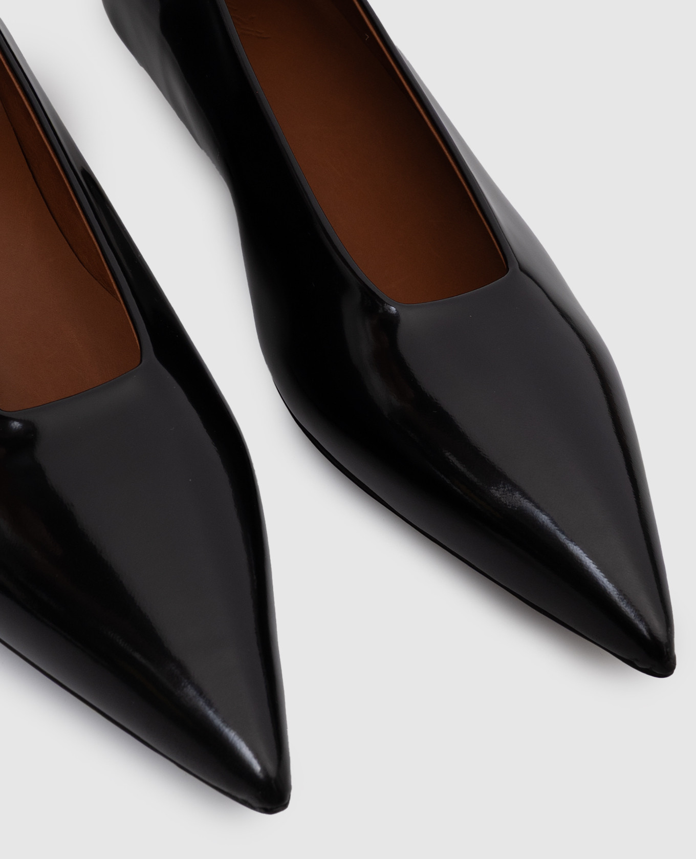 Black leather glossy shoes Spino Marsell 5