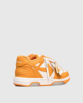 Off-White Out Of Office blue leather sneakers OMIA189F25LEA002