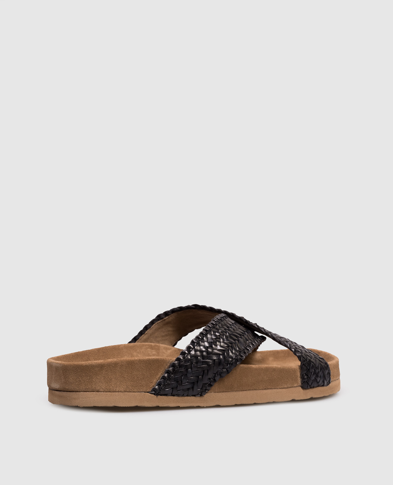 

Black leather flip-flops Dragon