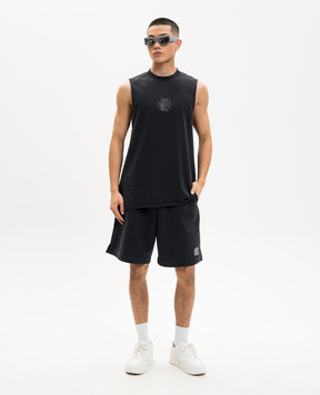Vetements Black T-shirt with a patch ME76TR155B