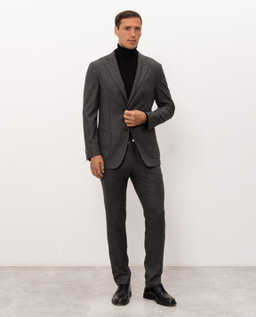 Enrico Mandelli Gray wool and cashmere suit A9AL035804