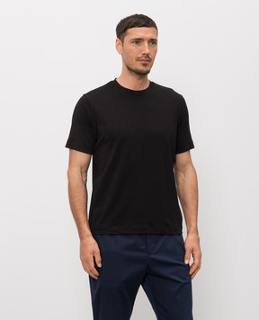 Cashmere&Whiskey Black cotton T-shirt TS6452360729