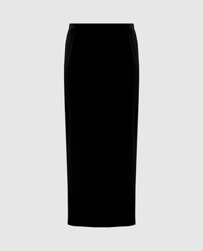 Thierry Mugler Black velour skirt 26W1JU06005026