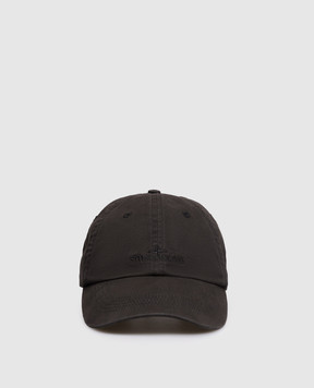 Stone Island Black cap with logo embroidery L1S159100002S0106