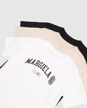 Maison Margiela MM6 Children's set of T-shirts with logo print M61162MM04I
