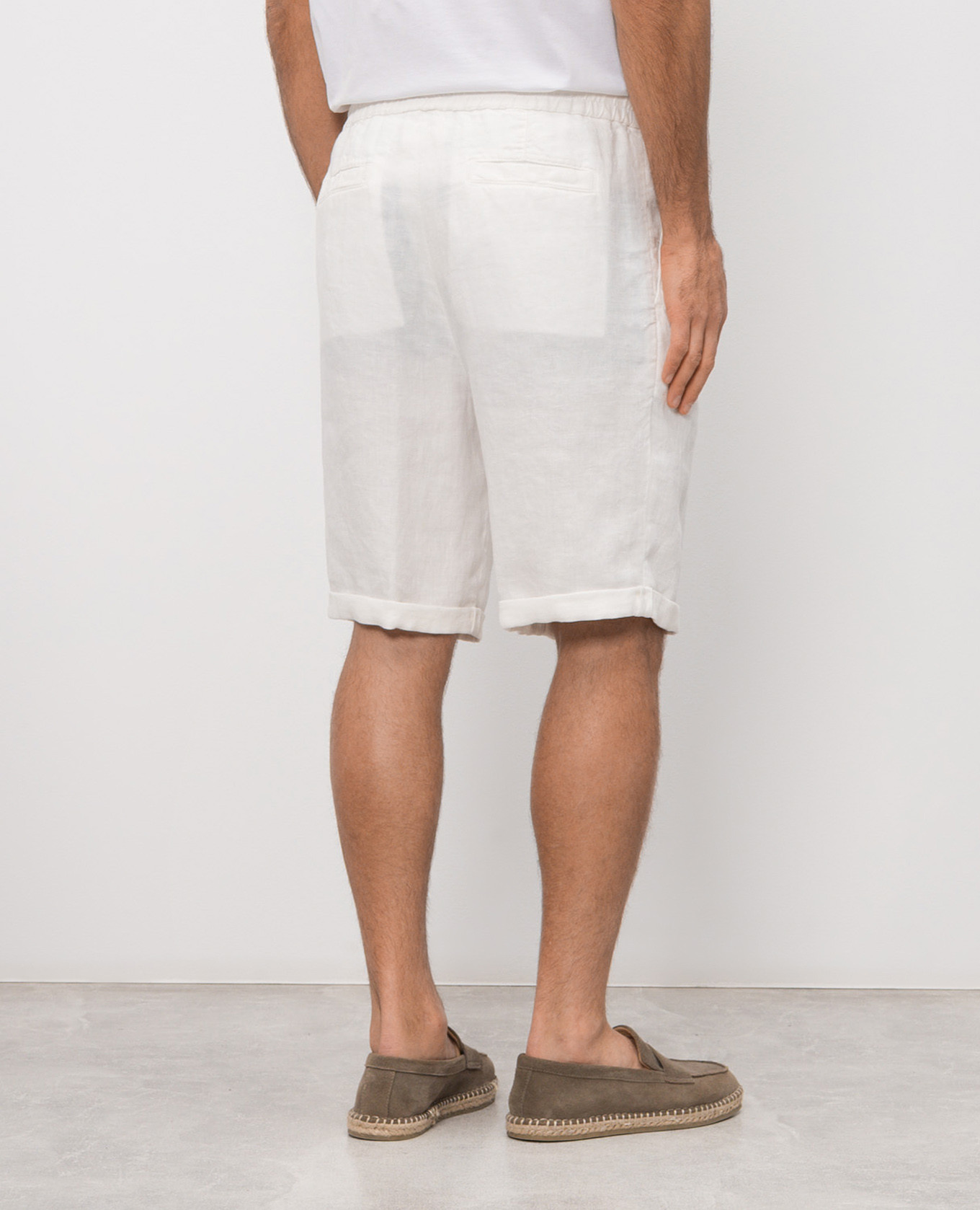 

Ivory linen shorts Brunello Cucinelli, Beige