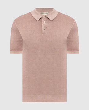 Cashmere&Whiskey Beige cotton polo shirt M54268052