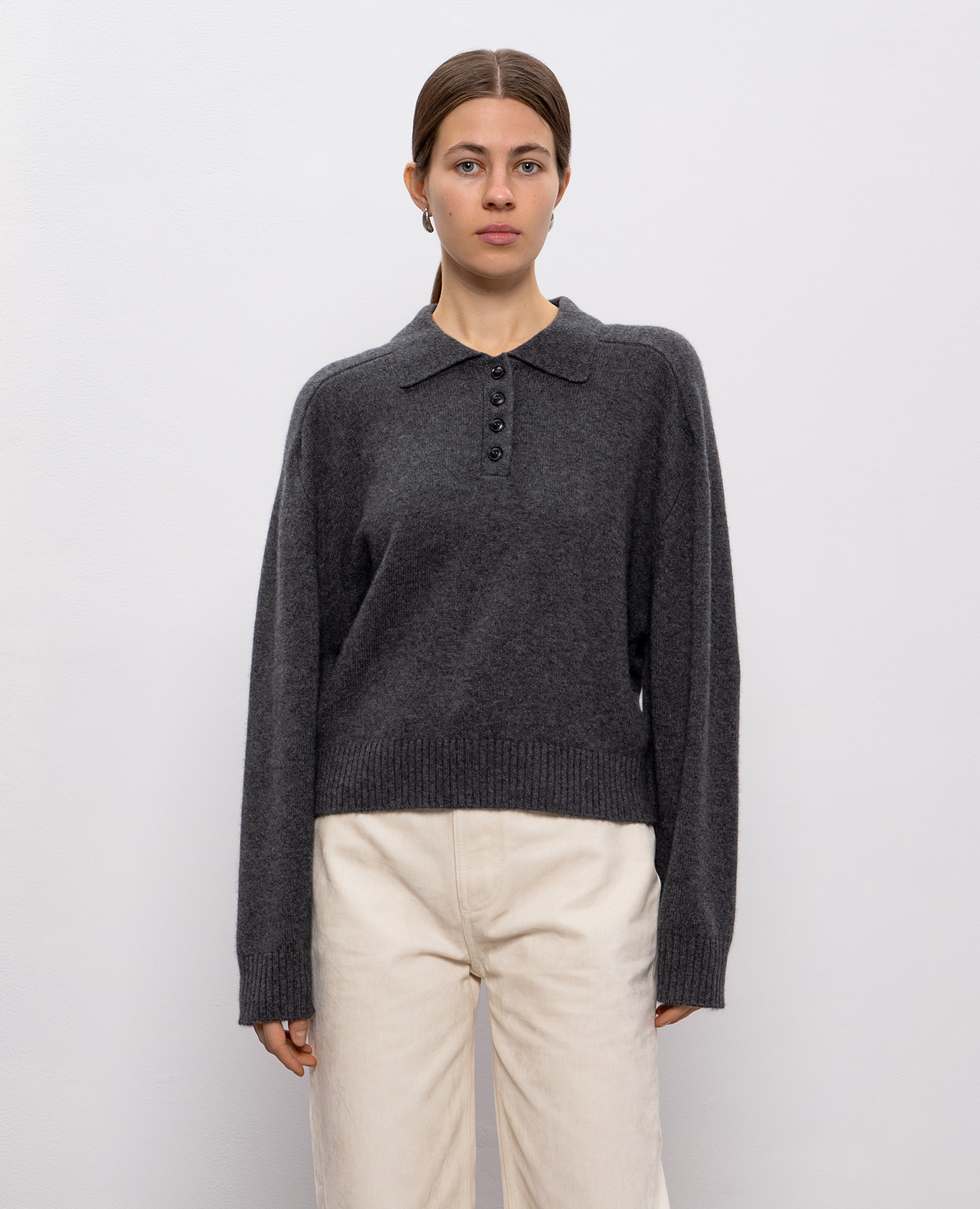 HOMERE gray cashmere sweater Loulou de Saison 3