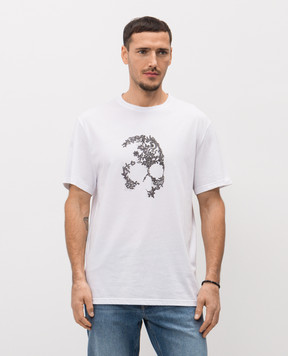 Alexander McQueen White Skull print T-shirt 857145QTAEG