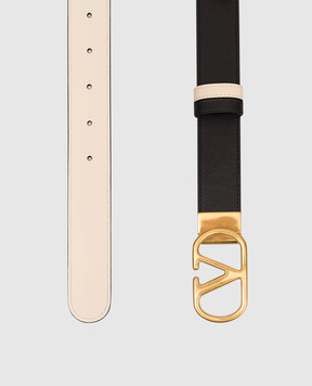 Valentino Reversible leather belt with VLog emblem 8W0T0SQ3IYR