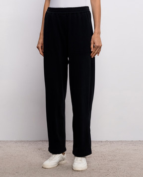 Brunello Cucinelli Black cotton sweatpants MN05NB2X99