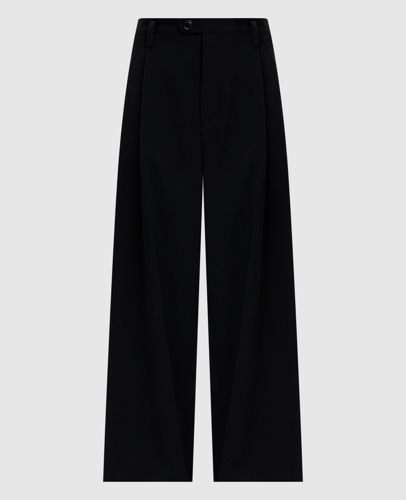 Black wool pants