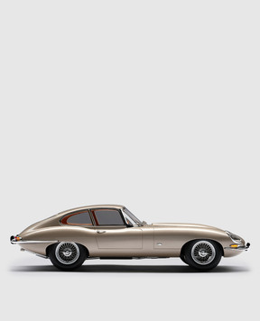 Amalgam Beige souvenir in the shape of a Jaguar E-type Coupe car M6008