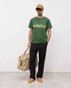 JW Anderson Green T-shirt with logo JT0307PG1936
