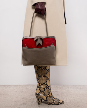 The Attico Brown L'altra di Milano nubuck bag ATTWAH00068LBT179AA