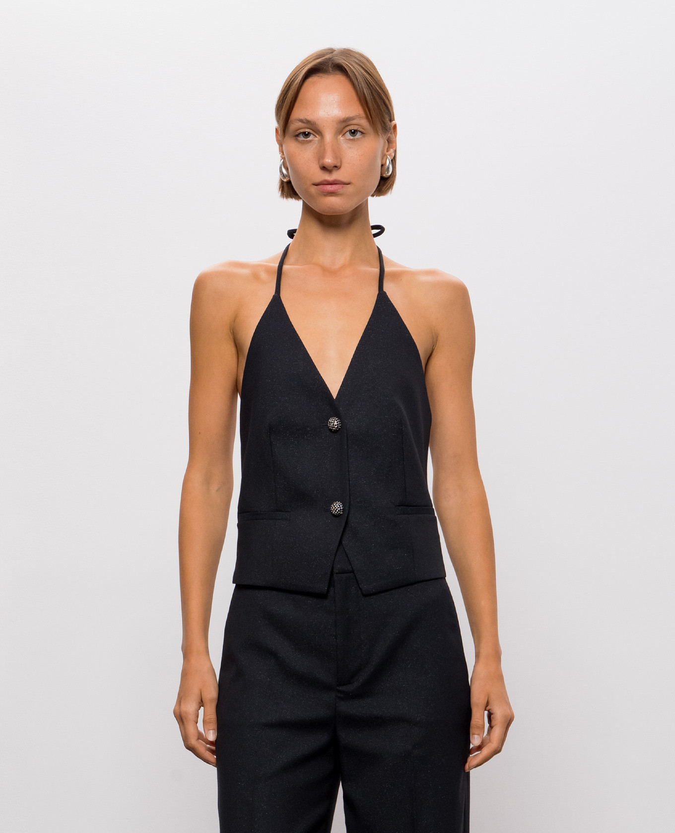 Blue vest with lurex Twinset 3
