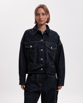 3.1 Phillip Lim Blue denim jacket with logo patch E2616538LID