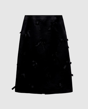 Jil Sander Black skirt with bows J03MA0270J75001