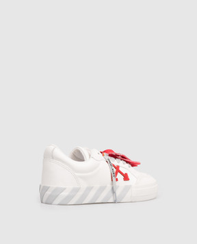 Off-White Children's white leather Vulcanized sneakers OBIA003S26LEA001