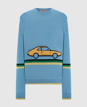 JW Anderson Blue cotton sweater KW1623YN0515
