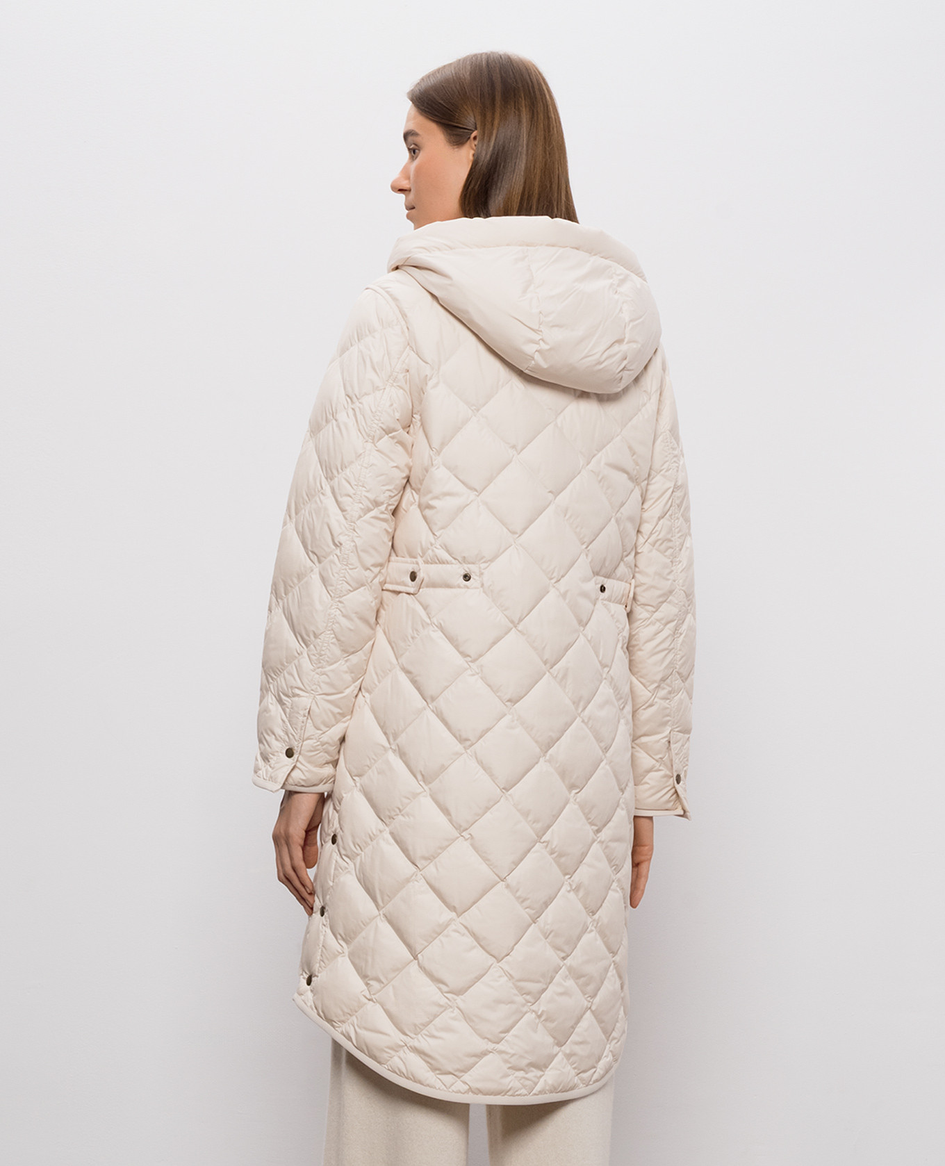 Beige quilted down jacket Woolrich 4